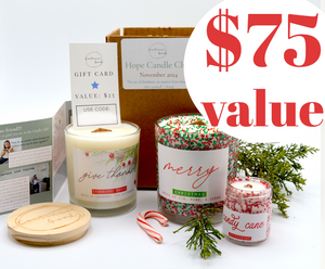 FREE Trial of Candle Club + $25 Gift Card + Sprinkle Merry + Candy Cane Sample - Candle of the Month Club Subscription ($75 Value)