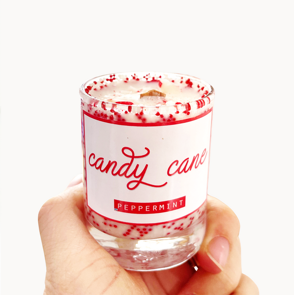 Candy Cane Candle